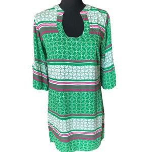 Escapada Longline Tunic 3/4 sleeve rayon popover Tunic